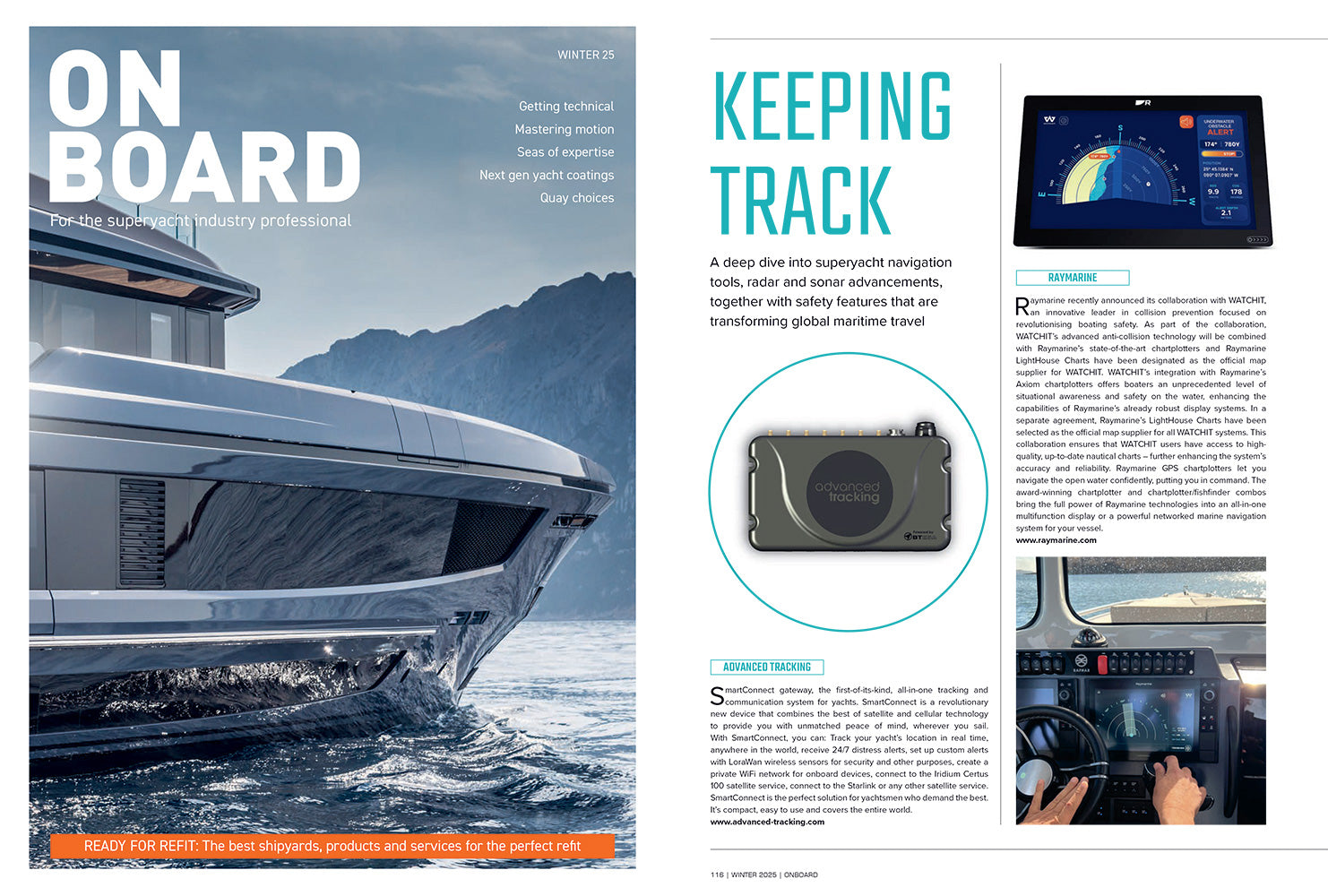 Advanced Tracking in Onboard Magazine